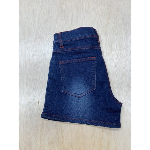 Lip Girl‎ Blue Denim Jean Short Size 9 Approx 28x3.5 - Picture 4 of 9